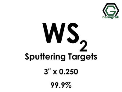 Nanografi NG0ST01TU35 Tungsten Disulfide (WS2) Sputtering Target 99.9% 3" x 0.250"