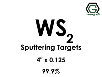 Nanografi NG0ST01TU36 Tungsten Disulfide (WS2) Sputtering Target 99.9% 4" x 0.125"