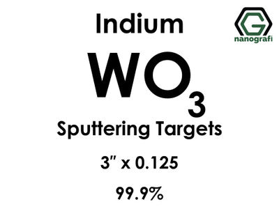 Nanografi NG0ST01TU60 Tungsten Oxide (WO3) Sputtering Target, indium 99.9% 3" x 0.125"