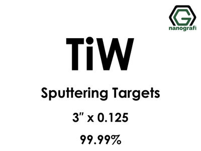 Nanografi NG0ST01TU67 Tungsten Titanium (TiW) Sputtering Target 99.99% 3" x 0.125"