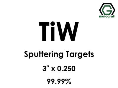 Nanografi NG0ST01TU68 Tungsten Titanium (TiW) Sputtering Target 99.99% 3" x 0.250"