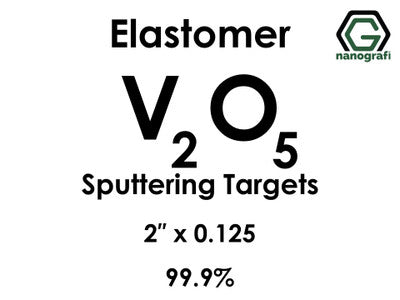 Nanografi NG0ST01VA30 Vanadium Oxide (V2O5) Sputtering Target, elastomer 99.9% 2" x 0.125"