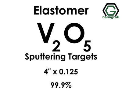 Nanografi NG0ST01VA32 Vanadium Oxide (V2O5) Sputtering Target, elastomer 99.9% 4" x 0.125"