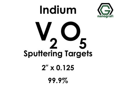 Nanografi NG0ST01VA33 Vanadium Oxide (V2O5) Sputtering Target, indium 99.9% 2" x 0.125"