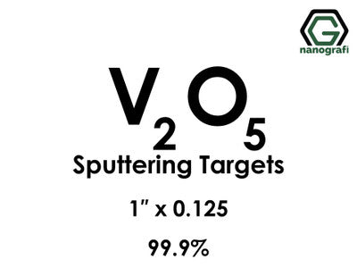 Nanografi NG0ST01VA20 Vanadium Oxide (V2O5) Sputtering Target 99.9% 1" x 0.125"