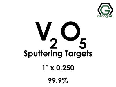 Nanografi NG0ST01VA21 Vanadium Oxide (V2O5) Sputtering Target 99.9% 1" x 0.250"