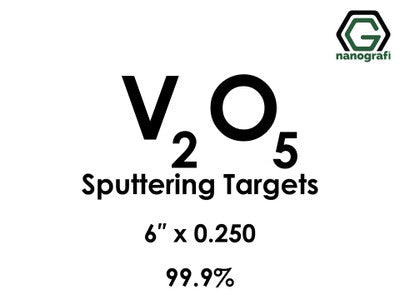 Nanografi NG0ST01VA28 Vanadium Oxide (V2O5) Sputtering Target 99.9% 6" x 0.250"