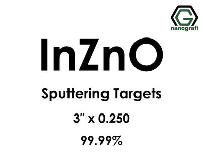 Nanografi NG0ST01IN95 Indium Zinc Oxide/IZO (InZnO) Sputtering Target 99.99% 3" x 0.250"