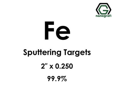 Nanografi NG0ST01FE07 Iron (Fe) Sputtering Target 99.9% 2" x 0.250"