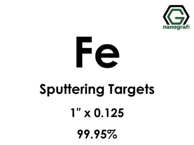Nanografi NG0ST01FE01 Iron (Fe) Sputtering Target 99.95% 1" x 0.125"