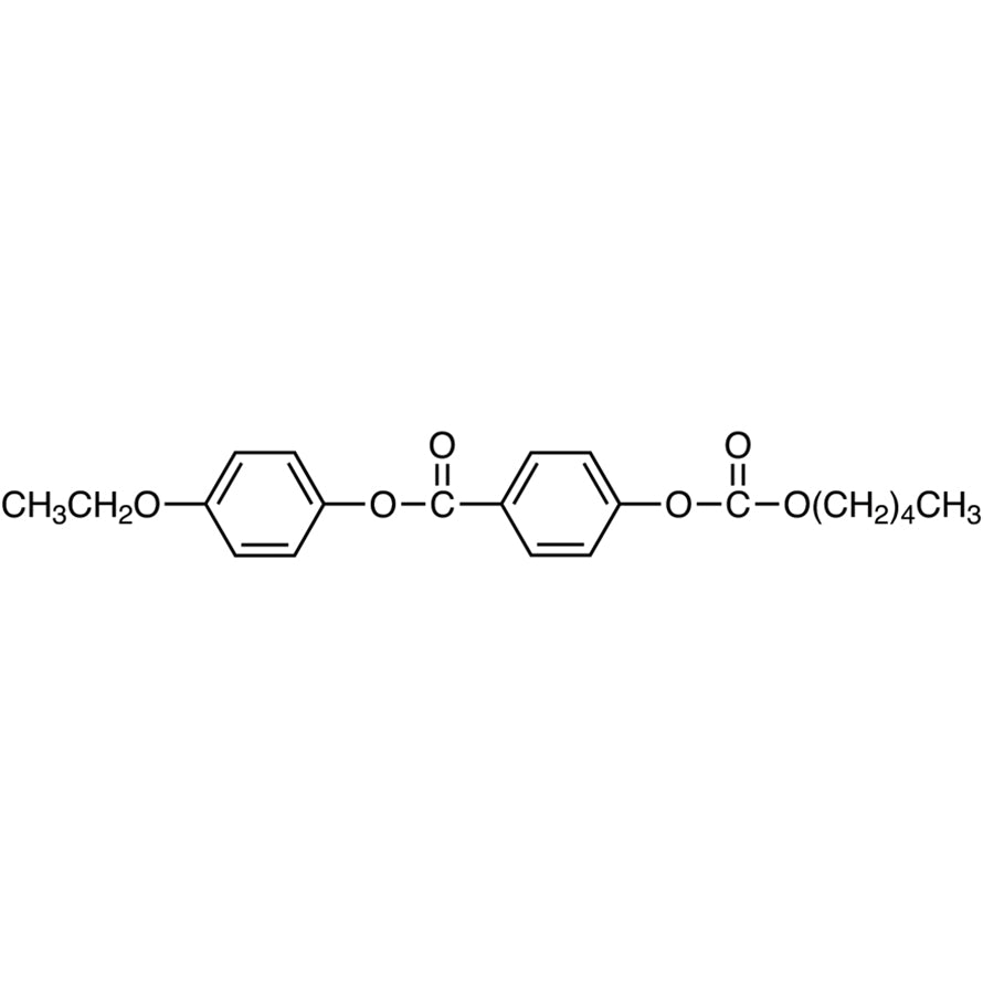 TCI A0608 33926-46-4 Amyl 4-(4-Ethoxyphenoxycarbonyl)phenyl Carbonate — struktur kimia