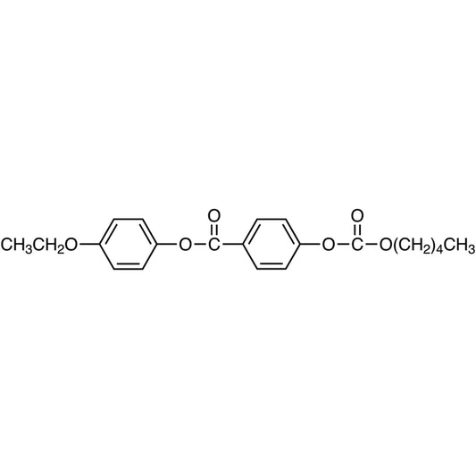 TCI A0608 33926-46-4 Amyl 4-(4-Ethoxyphenoxycarbonyl)phenyl Carbonate — struktur kimia