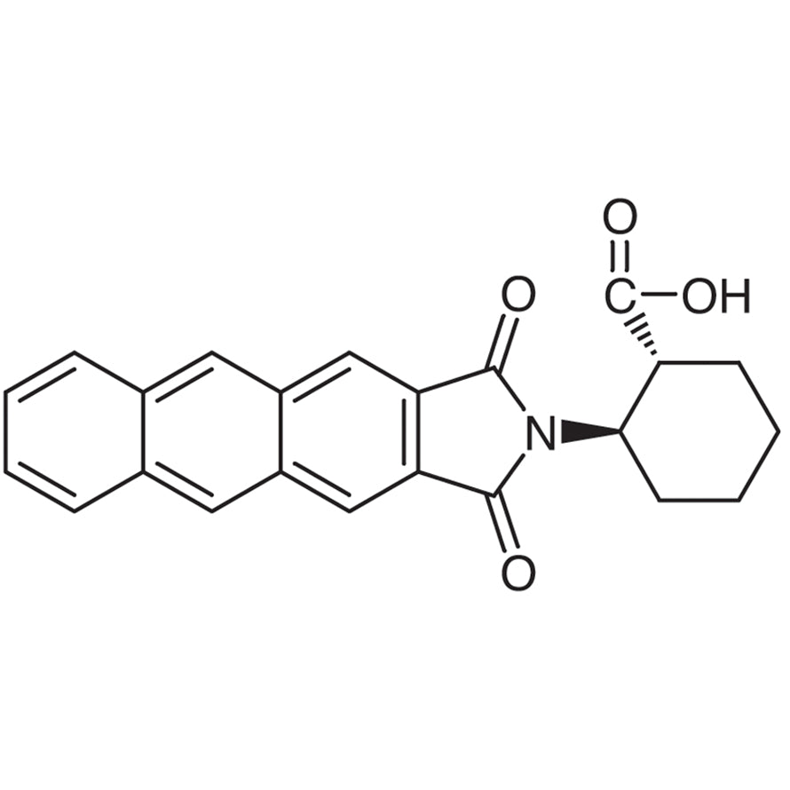 TCI A1657-100MG 446044-44-6 Asam (1R,2R)-2-(Antrasena-2,3-dikarboksimido)sikloheksanakarboksilat