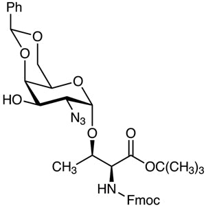 TCI A1832-100MG 195976-07-9 O-(2-Azido-4,6-O-benzylidene-2-deoxy-alpha-D-galactopyranosyl)-N-[(9H-fluoren-9-ylmethoxy)carbonyl]-L-threonine tert-Butyl Ester