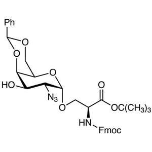 TCI A1833-100MG 878483-02-4 O-(2-Azido-4,6-O-benzylidene-2-deoxy-alpha-D-galactopyranosyl)-N-[(9H-fluoren-9-ylmethoxy)carbonyl]-L-serine tert-Butyl Ester