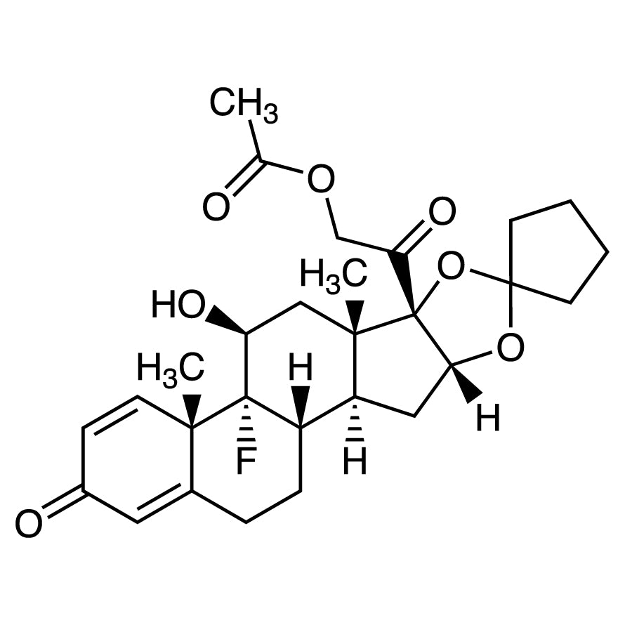 TCI A3670 51022-69-6 Amcinonide — struktur kimia