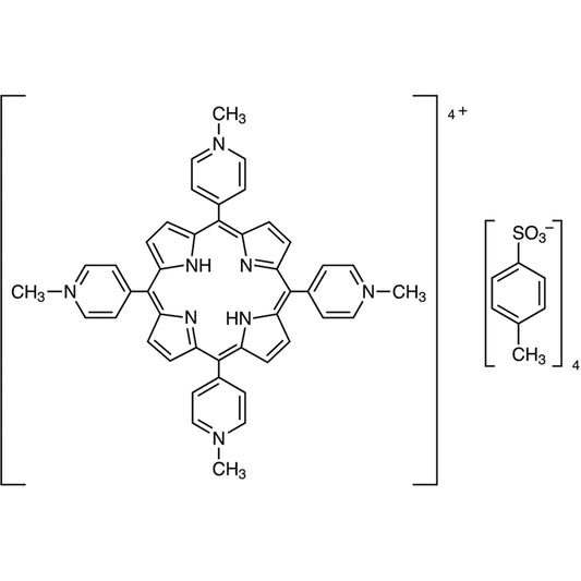 TCI A5014 36951-72-1 TMPyP [=alpha,beta,gamma,delta-Tetrakis(1-methylpyridinium-4-yl)porphyrin p-Toluenesulfonate] [Ultra-high sensitive spectrophotometric reagent for Cu, Mg] [For the simultaneous determination of metals by HPLC]