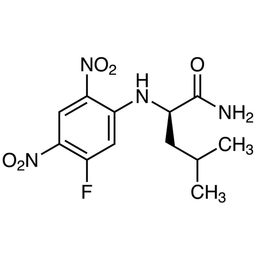 TCI A5524 178065-30-0 Nalpha-(5-Fluoro-2,4-dinitrophenyl)-D-leucinamide [HPLC Labeling Reagent for e.e. Determination]