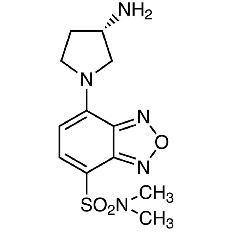 TCI A5560-100MG 143112-50-9 (S)-(+)-DBD-APy [=(S)-(+)-4-(N,N-Dimethylaminosulfonyl)-7-(3-aminopyrrolidin-1-yl)-2,1,3-benzoxadiazole] [HPLC Labeling Reagent for e.e. Determination]