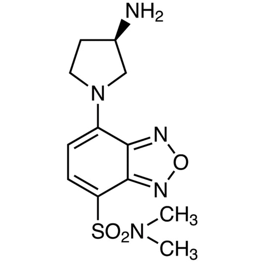 TCI A5561-100MG 143112-49-6 (R)-(-)-DBD-APy [=(R)-(-)-4-(N,N-Dimethylaminosulfonyl)-7-(3-aminopyrrolidin-1-yl)-2,1,3-benzoxadiazole] [HPLC Labeling Reagent for e.e. Determination]