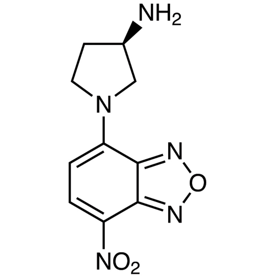 TCI A5563-100MG 143112-51-0 (R)-(-)-NBD-APy [=(R)-(-)-4-Nitro-7-(3-aminopyrrolidin-1-yl)-2,1,3-benzoxadiazole] [HPLC Labeling Reagent for e.e. Determination]