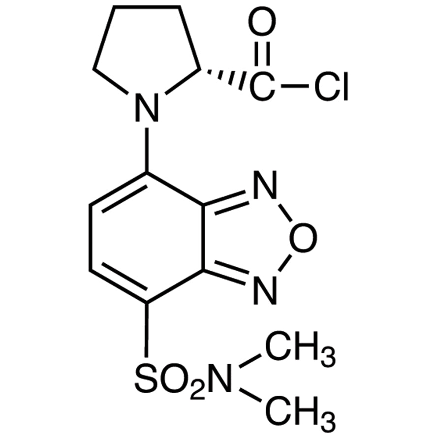 TCI A5565-100MG 150993-62-7 (R)-(+)-DBD-Pro-COCl [=(R)-(+)-4-(N,N-Dimetilaminosulfonil)-7-(2-kloroformilpirolidin-1-il)-2,1,3-benzoksadiazol] [Reagen Pelabelan HPLC untuk Penentuan e.e.]