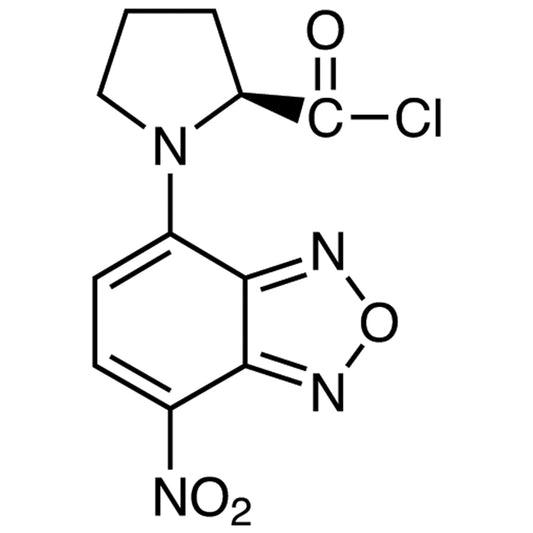 TCI A5567-100MG 159717-68-7 (S)-(-)-NBD-Pro-COCl [=(S)-(-)-4-Nitro-7-(2-chloroformylpyrrolidin-1-yl)-2,1,3-benzoxadiazole] [HPLC Labeling Reagent for e.e. Determination]
