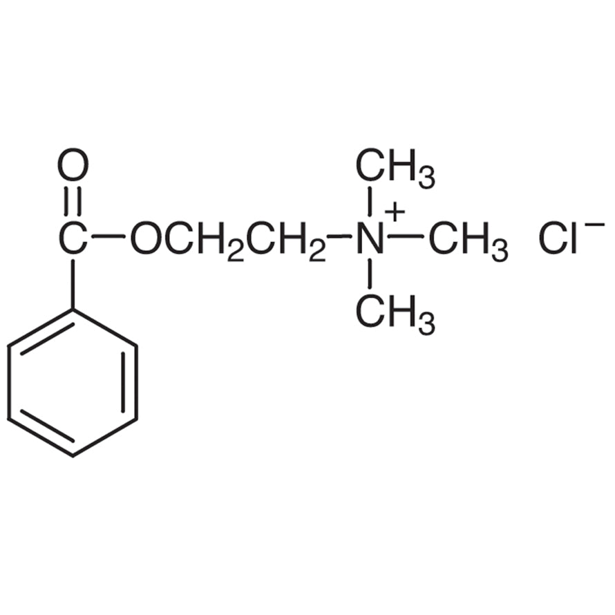 TCI B0107 2964-09-2 Benzoylcholine Chloride — struktur kimia