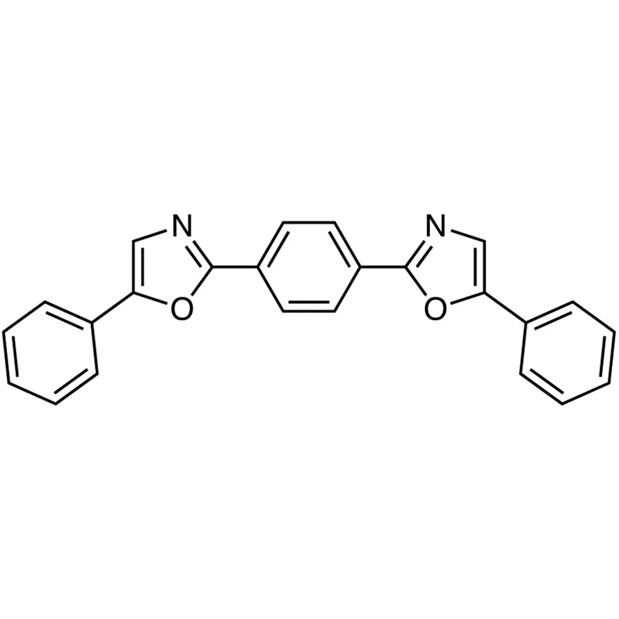 TCI B0509 1806-34-4 1,4-Bis[2-(5-phenyloxazolyl)]benzene [for scintillation spectrometry]