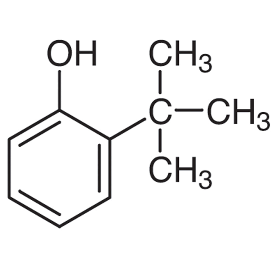 TCI B0734 88-18-6 2-tert-Butylphenol — struktur kimia