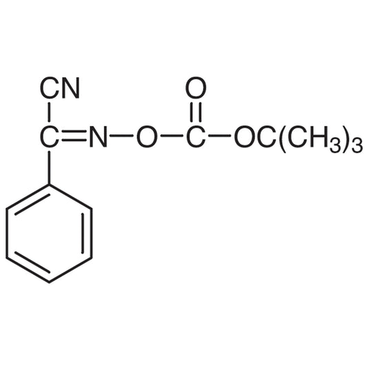 TCI B0988 58632-95-4 2-(tert-Butoxycarbonyloxyimino)-2-phenylacetonitrile — struktur kimia