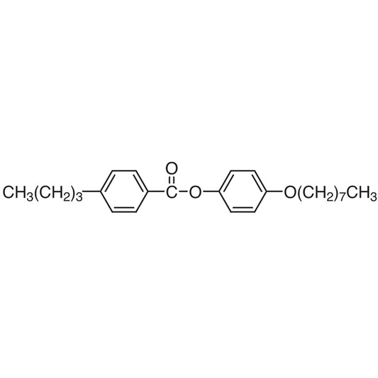 TCI B1092 42815-59-8 4-n-Octyloxyphenyl 4-Butylbenzoate — struktur kimia