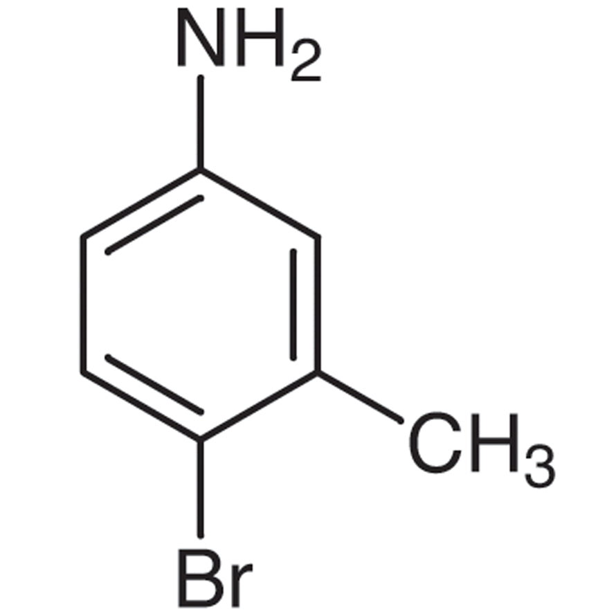 TCI B1990 6933-10-4 4-Bromo-3-methylaniline — struktur kimia