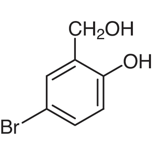 TCI B2164 2316-64-5 5-Bromo-2-hydroxybenzyl Alcohol — struktur kimia