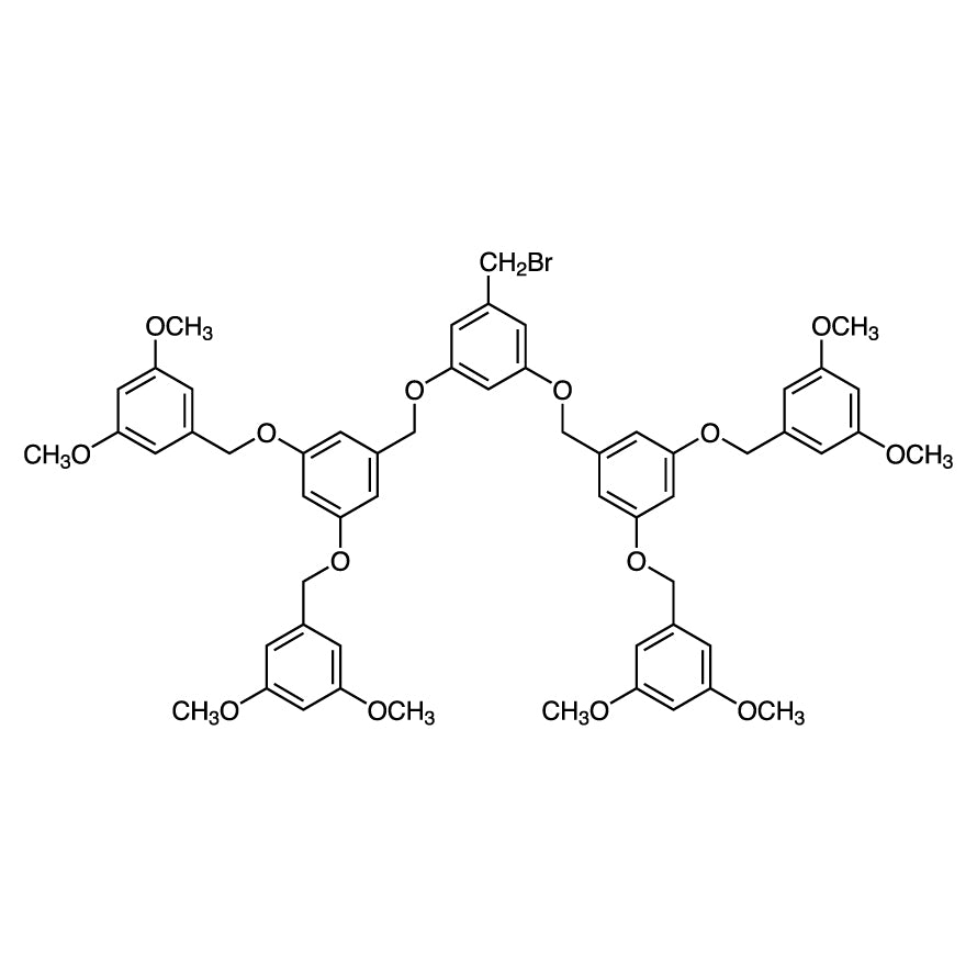 TCI B2248-1G 152811-37-5 3,5-Bis[3,5-bis(3,5-dimethoxybenzyloxy)benzyloxy]benzyl Bromide
