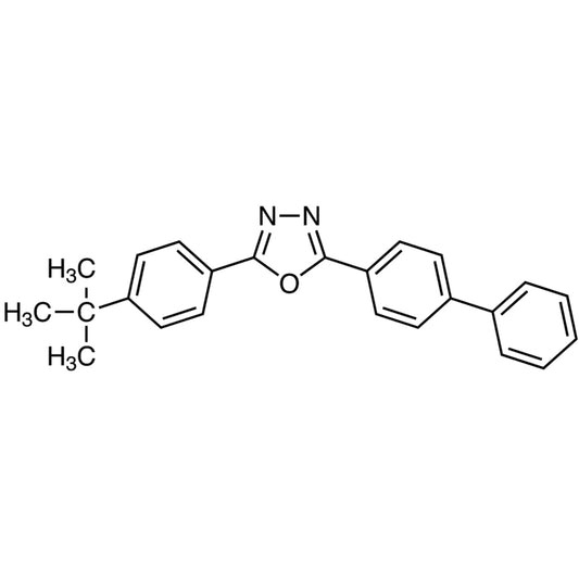 TCI B2696 15082-28-7 2-(4-tert-Butilfenil)-5-(4-bifenilil)-1,3,4-oksadiazol (dimurnikan dengan sublimasi)