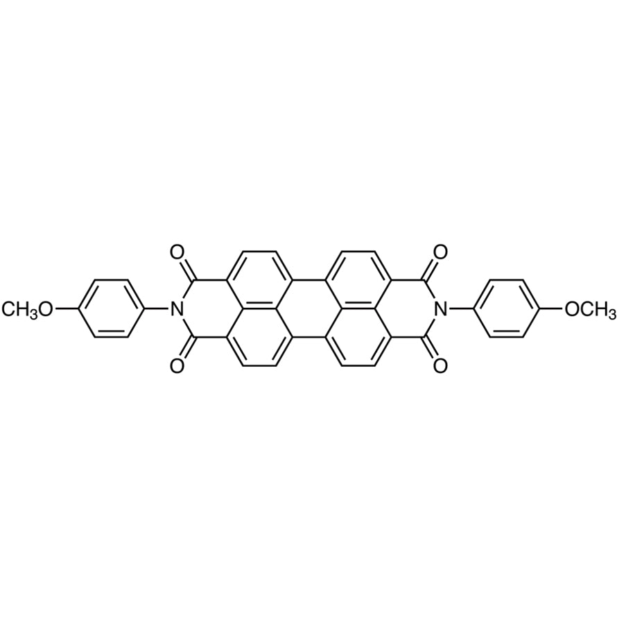 TCI B2892 6424-77-7 N,N'-Bis(4-methoxyphenyl)-3,4,9,10-perylenetetracarboxylic Diimide