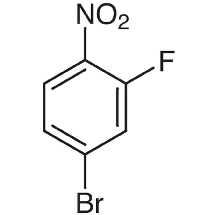 TCI B3062 321-23-3 4-Bromo-2-fluoro-1-nitrobenzene — struktur kimia