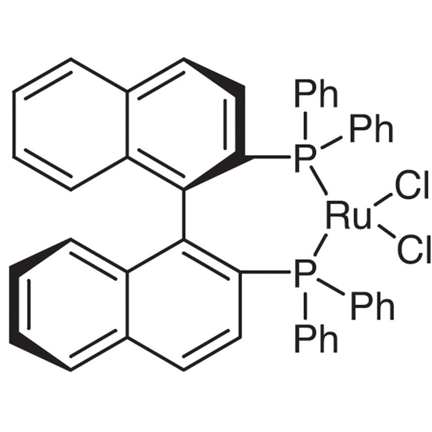 TCI B3067 132071-87-5 [(R)-2,2'-Bis(diphenylphosphino)-1,1'-binaphthyl]ruthenium(II) Dichloride