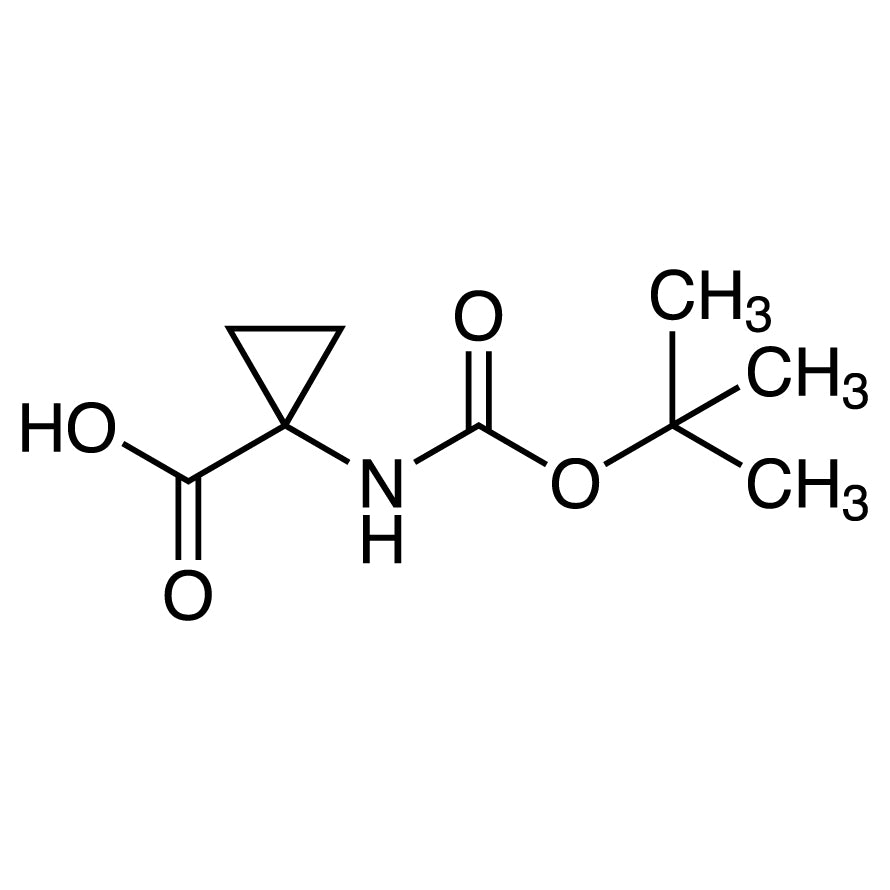 TCI B3138 88950-64-5 1-[(tert-Butoxycarbonyl)amino]cyclopropanecarboxylic Acid