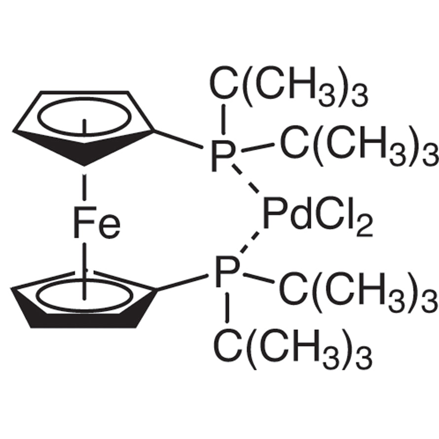 TCI B3160 95408-45-0 [1,1'-Bis(di-tert-butylphosphino)ferrocene]palladium(II) Dichloride