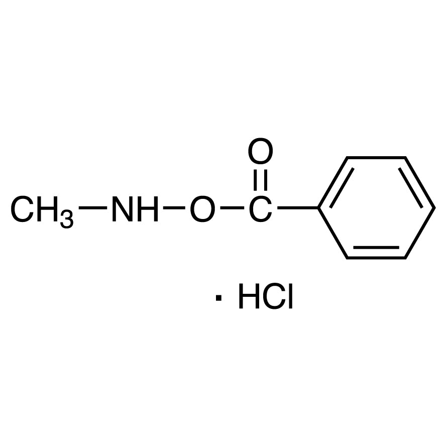 TCI B3239 27130-46-7 O-Benzoyl-N-methylhydroxylamine Hydrochloride — struktur kimia