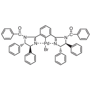 TCI B3553-100MG 1242081-29-3 Bromo[[1,3-bis[(4S,5S)-1-benzoil-4,5-difenil-2-imidazolin-2-il]benzena]paladium(II)]