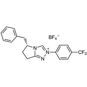 862095-77-0 (R)-Benzyl-2-[4-(trifluoromethyl)phenyl]-6,7-dihydro-5H-pyrrolo[2,1-c][1,2,4]triazolium Tetrafluoroborate - AMI Scientific