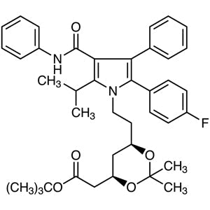 TCI B3690 125971-95-1 tert-Butil (4R,6R)-2-[6-[2-[2-(4-Fluorofenil)-5-isopropil-3-fenil-4-(fenilkarbamoil)pirol-1-il]etil]-2,2-dimetil-1,3-dioksan-4-il]asetat