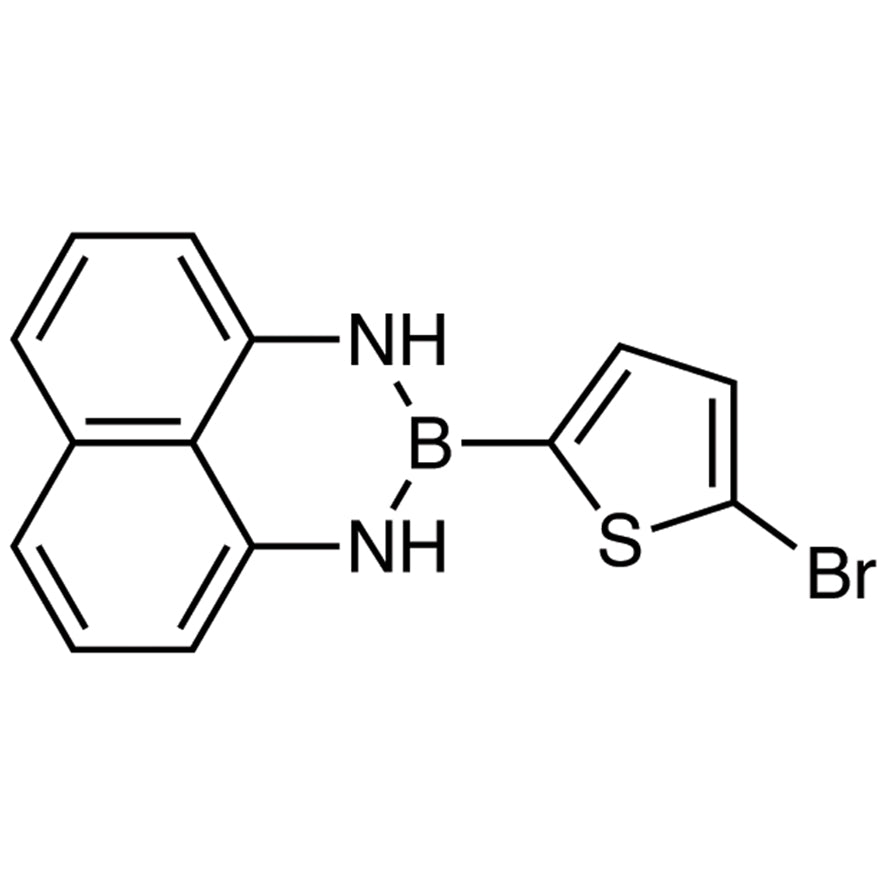 TCI B3868 927384-46-1 2-(5-Bromo-2-thienyl)-2,3-dihydro-1H-naphtho[1,8-de][1,3,2]diazaborine — struktur kimia