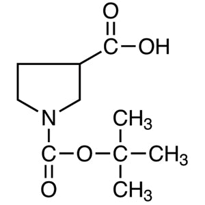 59378-75-5 1-(tert-Butoxycarbonyl)-3-pyrrolidinecarboxylic Acid - AMI Scientific
