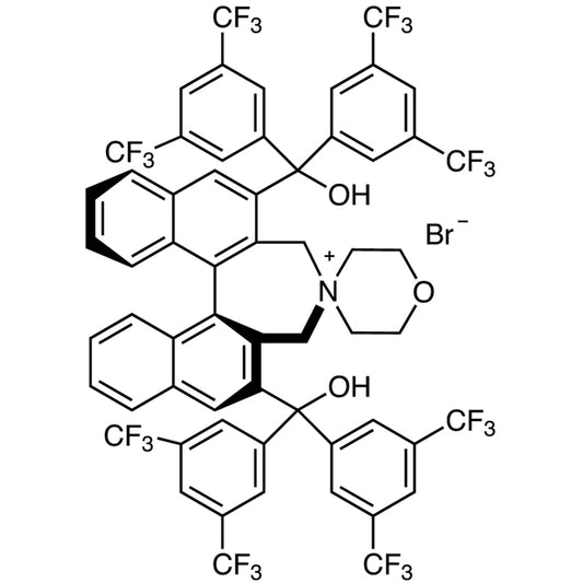 TCI B3970 1197922-04-5 (11bS)-2,6-Bis[bis[3,5-bis(trifluoromethyl)phenyl]hydroxymethyl]-3,5-dihydrospiro[4H-dinaphth[2,1-c:1',2'-e]azepine-4,4'-morpholinium] Bromide