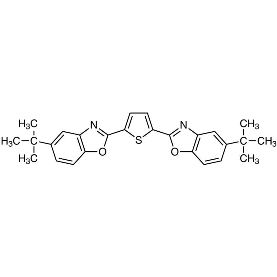 TCI B4221 7128-64-5 2,5-Bis(5-tert-butil-2-benzoxazolil)tiofen (dimurnikan dengan sublimasi)