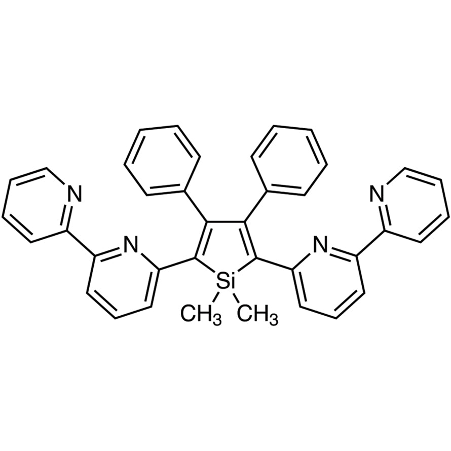 TCI B4233-200MG 350042-00-1 2,5-Bis(2,2'-bipiridin-6-il)-1,1-dimetil-3,4-difenilsilol